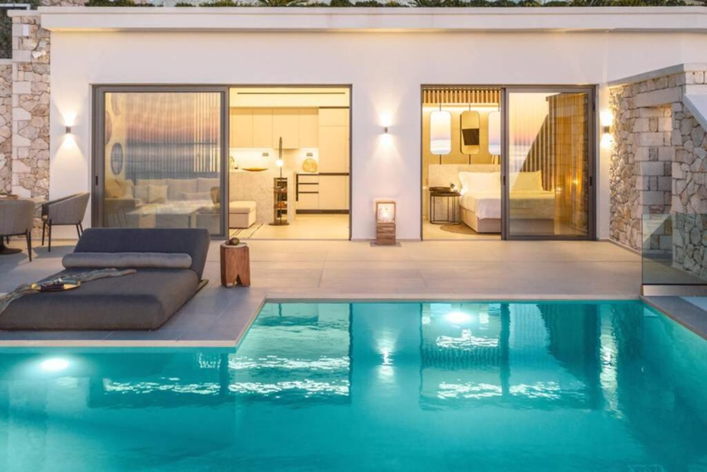 The Wave Twin Villa 1 Kathisma Beach Lefkada Exterior photo