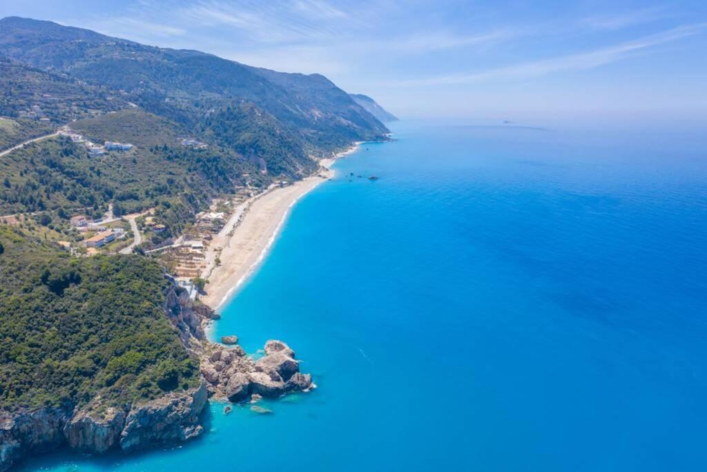 The Wave Twin Villa 1 Kathisma Beach Lefkada Exterior photo